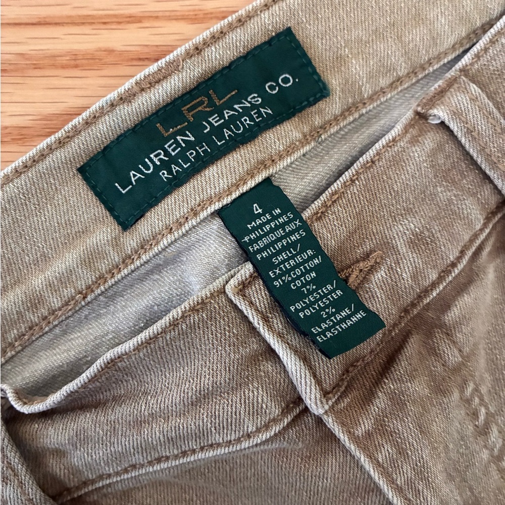 Ralph Lauren Tan Denim Jeans - Picture 7 of 10